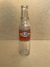 Vintage Vigzol 1 Pint Motor Oil Bottle Not Petrol Pump Enamel Sign Shell Esso
