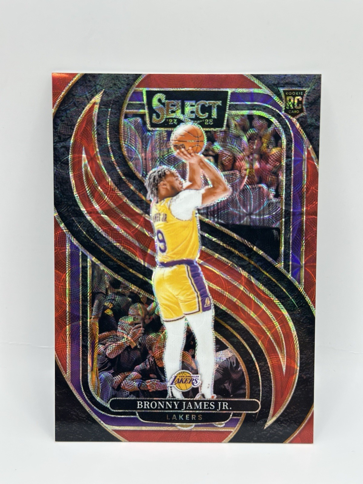 2024-25 Panini Select Premier Level - Bronny James Jr. #179 Red Scope /249 RC