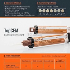 1 Dental Cement Self Adhesive Dual Cure Resin Cement with Automix Syringe A3 8G