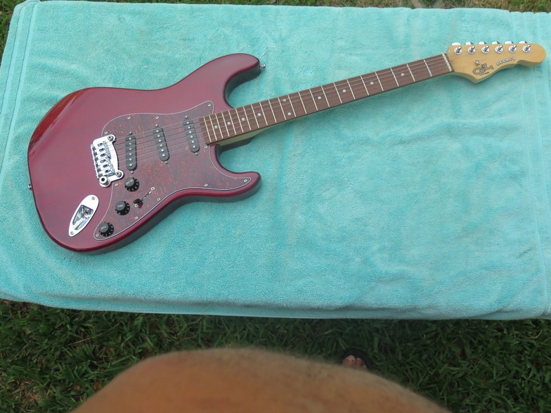 G&L Tribute Series Legacy  Guitar Indonesia Wine Red With Soft Case no reserve