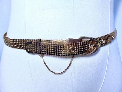 Gold‎ Metal Mesh Belt Metal mesh belt, gold | Marina Rinaldi main image 4