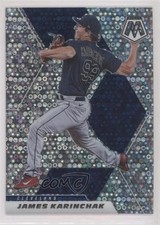 2021 Panini Mosaic Quick Pitch Silver Mosaic Prizm James Karinchak #115 0to2
