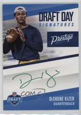 2017 Panini Prestige Draft Day Signatures Green Deshone Kizer #DDS-DK Auto 5w7