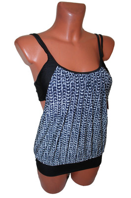 Octopus 2tlg Tankini S 36/38 A B Träger Tank Top Bindeslip Bademode Badeanzug