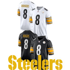 Men's Steelers #8 Aaron Rodgers 2025 Stitched  Jersey