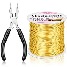 Gold 22 Gauge Tarnish Proof Jewelry Wire 164 Ft Craft Wire