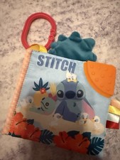 Disney Stitch Soft Crinkle Baby Book   Lilo  Stitch Sensory Cloth Book