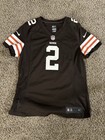 Vintage Nike On Field NFL Cleveland Browns Johnmy Manziel #2 Jersey. Youth L.