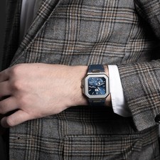 Patek Philippe Cubitus Watch 45MM Blue Index Hour Markers Dial Platinum 6