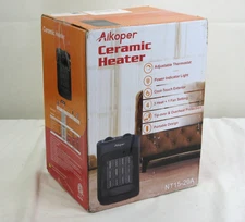 Aikoper 1500W Electric Mini Space Heater with Thermostat & 3 Heat Settings