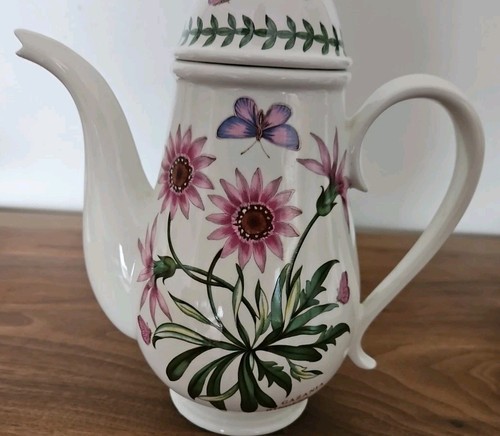 Portmeirion Botanic Garden Coffiee Pot Treasure Flower.gazania Ringens.2 Pint . - Picture 3 of 13