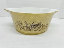 Cazuela vintage Pyrex Forest Fancies setas 2,5 L 475 B SIN TAPA