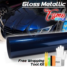 Gloss Metallic Tanzanite Blue PPF TPU Paint Protection Film Dry Wet Vinyl Wrap