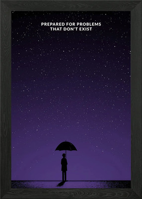 Prepared for Problems That Don't Ex Framed Wall Art Poster Canvas Print Picture