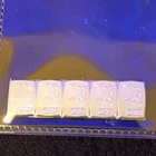 5 x 1 Gram .Valcambi  .999 pure Silver Bars - NEW