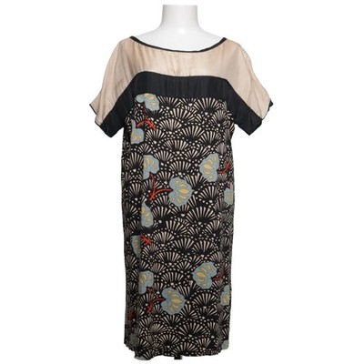 Hoss Intropia, Kleid, Größe: L, Schwarz/Mehrfarbig, Seide/Viskose, Print #NFw