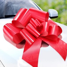 Zoe Deco - Big Car Bow - Red, 23 Inch - Giant Car Bow For Birthday, Ch