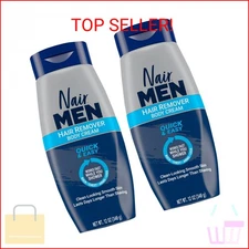 Nair Men Hair Removal Body Cream, 12 Ounce (Pack of 2)