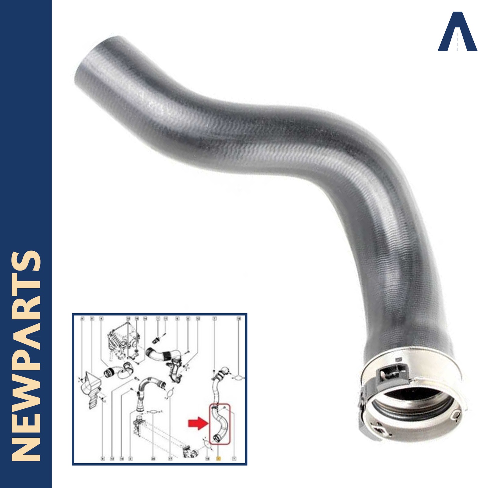 Durite intercooler Trafic 3 NV300 Vivaro B Talento, tuyau de turbo 6000618732 4422245