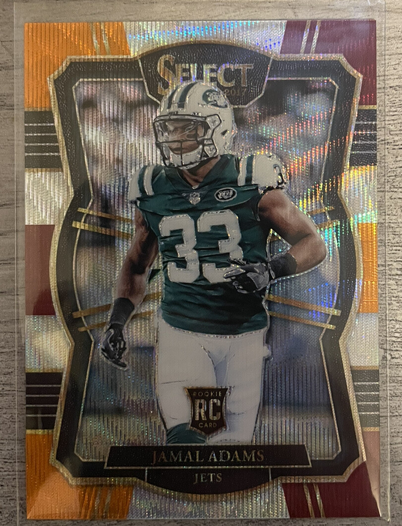 2017 select Premier Level tri-color jamal Adams rookie card rc Jets /149