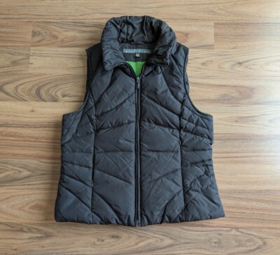 KENNETH COLE REACTION Natural Down Puffer Vest Womens L