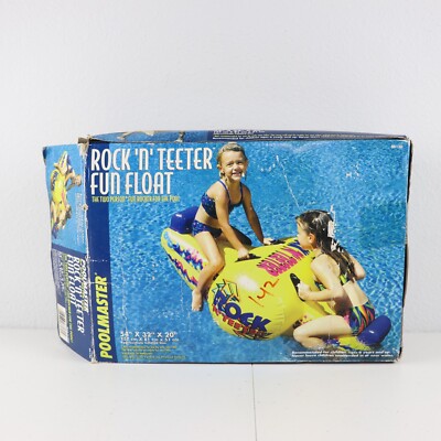 Poolmaster Vintage 2001 Rock 'N' Teeter Fun Float The Two Person Fun Pool Rocker