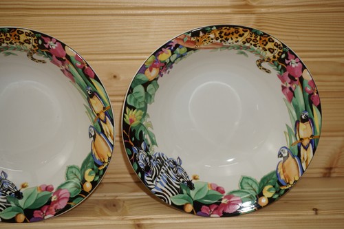 Sakura Vitromaster Rain Forest (4) Soup Bowls, 7 1/4" NEW (G35) - Picture 4 of 10