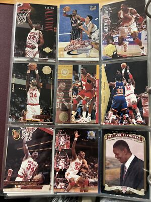 9 Card Lot Hakeem Olajuwon  Houston   Rockets  AL98
