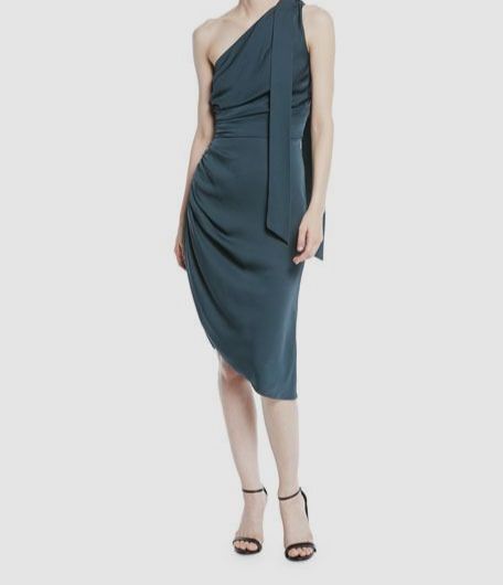milly one shoulder dress Milly Multicolor One Shoulder Dress  Allie and Me Boutique
