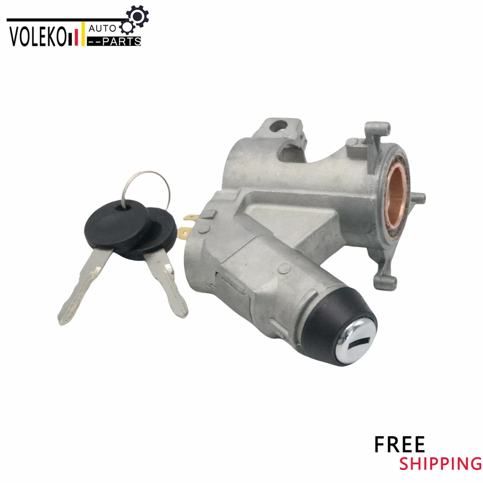 For VW Cabriolet Jetta Golf Ignition Column Lock Cylinder & Housing & Switch Set - Imagem 2 de 4