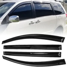 For 2004-2009 Toyota Sienna Acrylic Window Sun Visor Wind Deflector Rain Guards