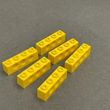 Lego 3701 Yellow Replacement Add-on Pieces Parts Lot of 6