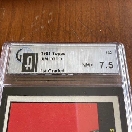 1961 Topps FB Card #182 Jim Otto Oakland Raiders HOF ROOKIE RC GA 7,5 quasi nuovo + - Foto 2 di 7
