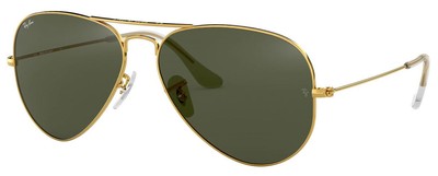 Sunglasses Ray Ban Rb3025 Aviator L05 Gold Glass Green G 15 Cal 58 Ebay
