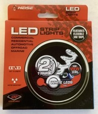 NEW Heise H-WSV Sideview 24" 120 Bulbs LED Adhesive Strip Light White 2-Pack