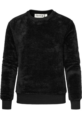 Damen Sweatshirt Teddy Pulli Sweatjacke Plüsch Hoodie Pullover RD-021 - Bild 4 von 11