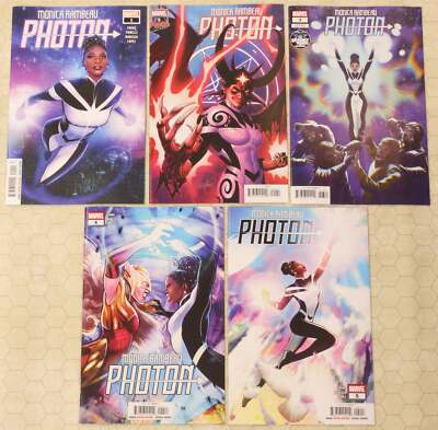 MONICA RAMBEAU PHOTON #1 - 5 (2022) Complete Set #2D, 3B variant (Marvel Comics