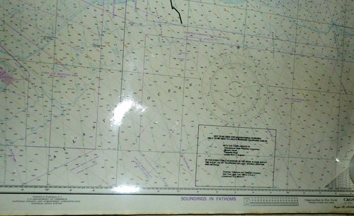 Nantucket zu Five Fathom Bank Telefon Kabel Karte 34" x 48" laminierte Karte - Bild 3 von 3