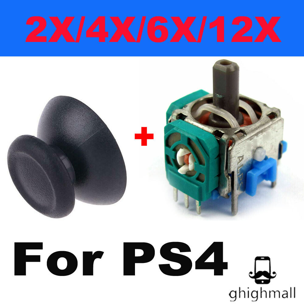 lukker Kilde At deaktivere OEM Analog Stick Joystick and Caps Replacement For PS4 Dualshock 4  Controller | eBay