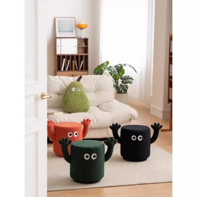  Retro  Instagram style low stool for  home entrance, shoe changing stool   - Image 4 of 4