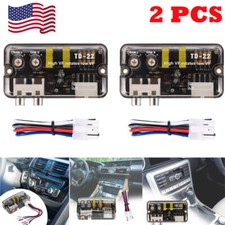 2X Audio Speaker RCA Adapter Level Converter Converter High to Low Adjustable