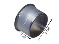 Package of 10 - 2 3/8 inch Aluminum Gutter Round Drain Outlet