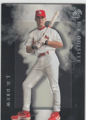1999 JD Drew E-X Century E-X-Quisite ROOKIE INSERT #2 - St Louis Cardinals