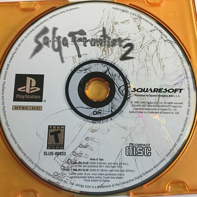 SaGa Frontier 2 for Sony Playstation 1 PS1 (Used, Disc Only) Squaresoft 2000