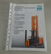 Prospekt/ Broschüre Steinbock Dreiseitenstapler WA13/ WA15 Stand 02/1998
