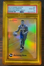 2019-20 Panini Hoops Zion Williamson Arriving Now Holo Rookie #2 PSA 10