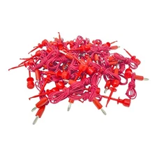 E-Z-HOOK BX1W RED Mini-Hook to Banana Plug, 22 AWG PVC Test Lead NEW BAG OF 35