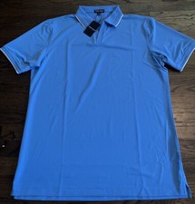 NWT Peter Millar Crown Crafted Performance Mesh Polo Mens Size XL Blue 110