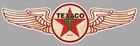TEXACO Aviation Service Laminated Vinyl Sticker (drawn aged)