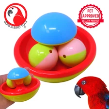Bonka Bird Toys 2459 Swivel Ball Spinner Large Puzzle Parrot Foot Talon Bird Toy